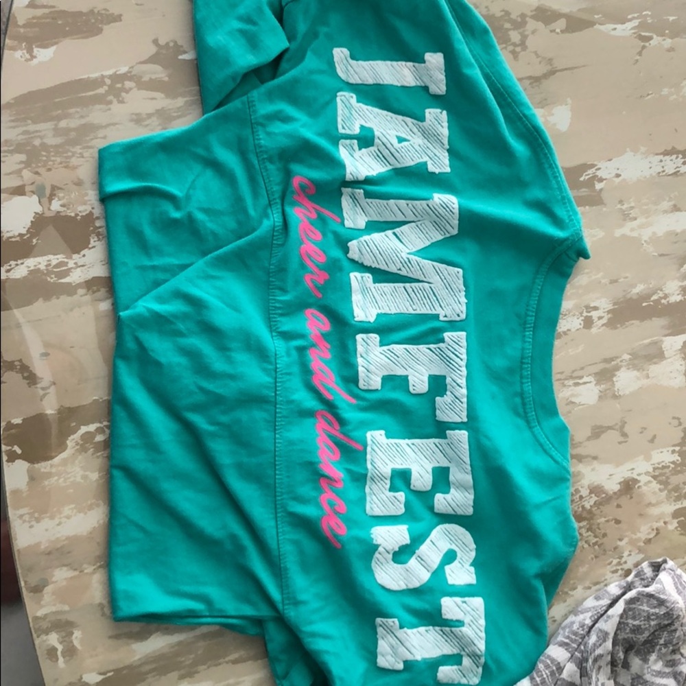 Cute long sleeve cheerleading shirt